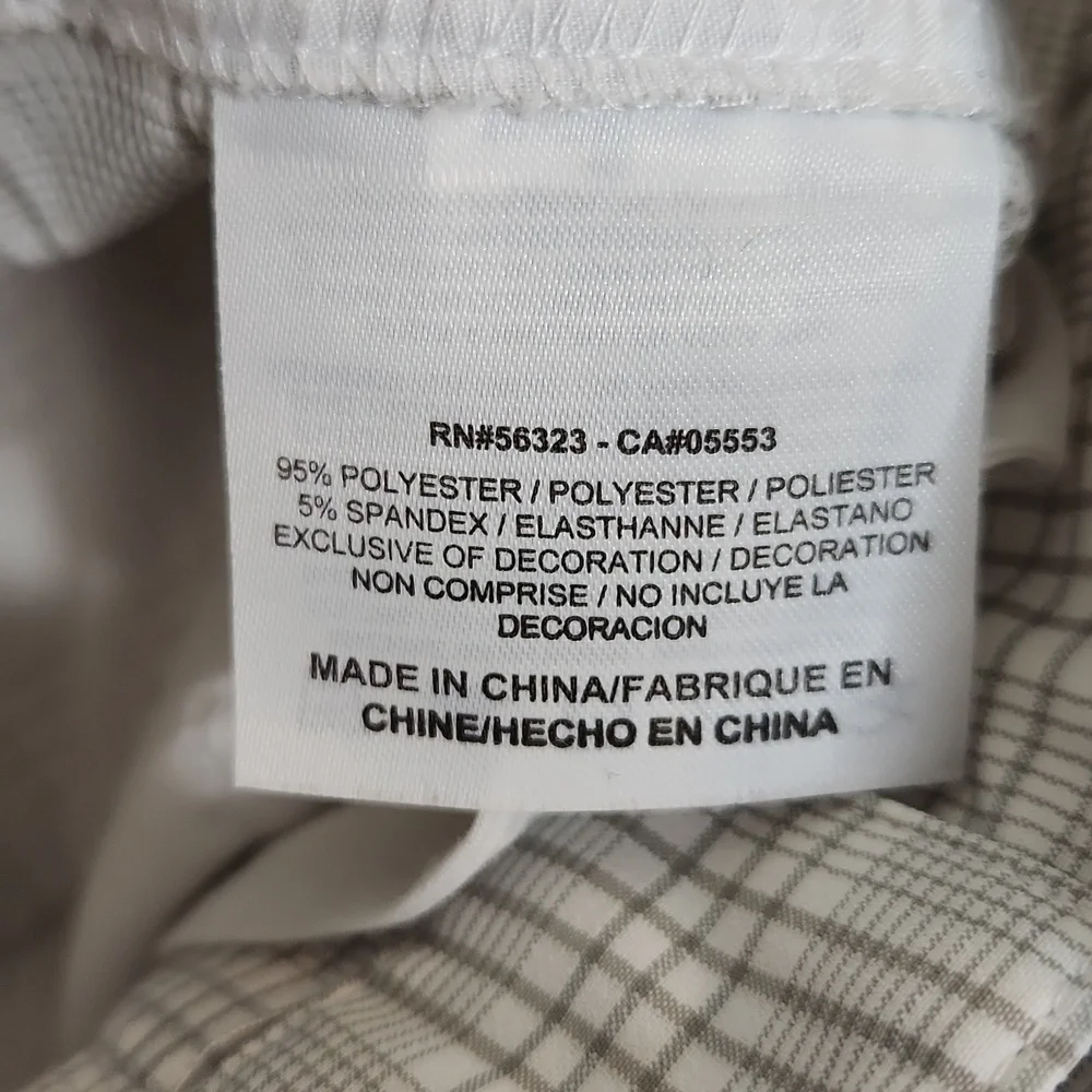 Mens Nike Golf Dri Fit golf shorts grey white plaid size 40